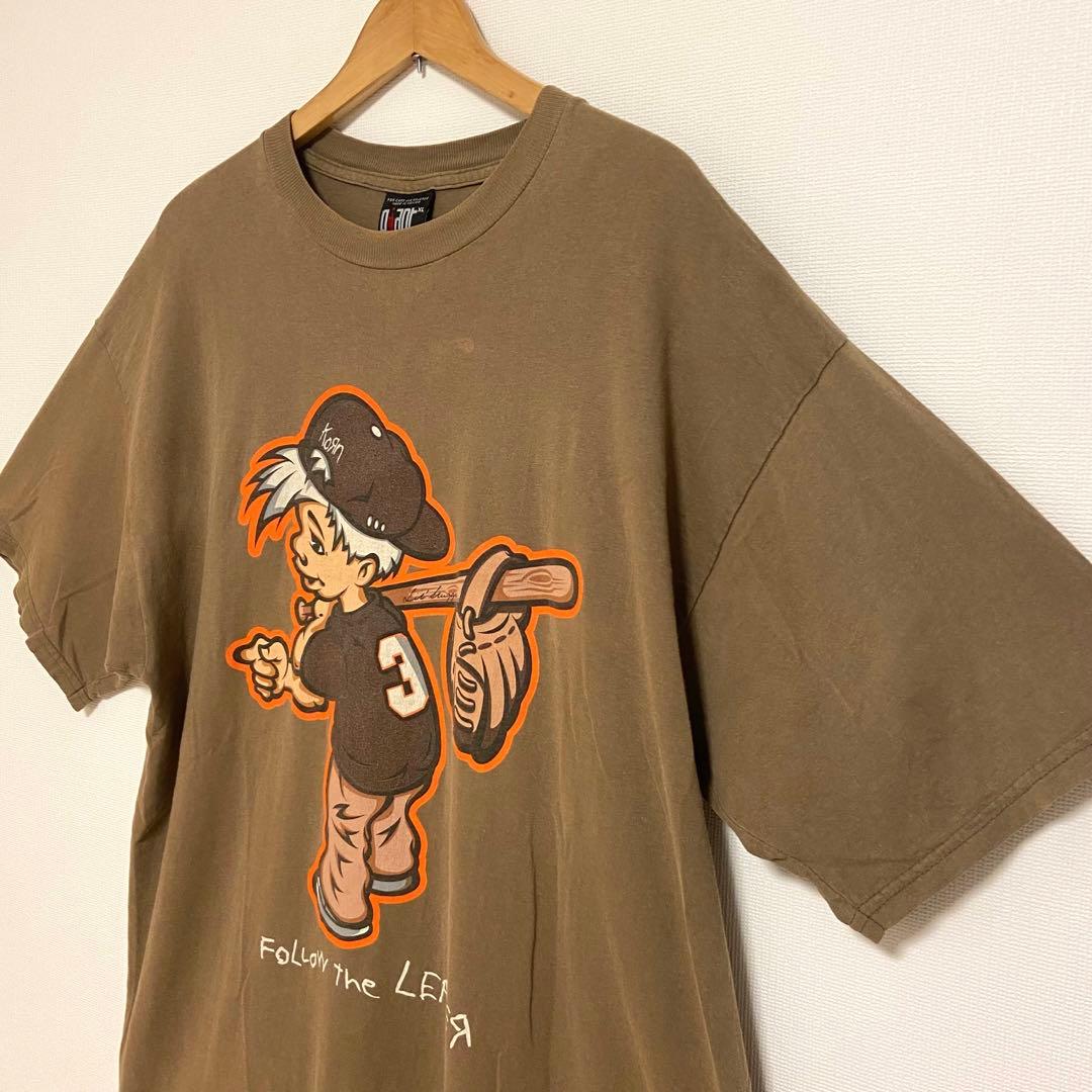 激レア】90s korn バンドTシャツ giant ビンテージ XL 茶 日本最大級