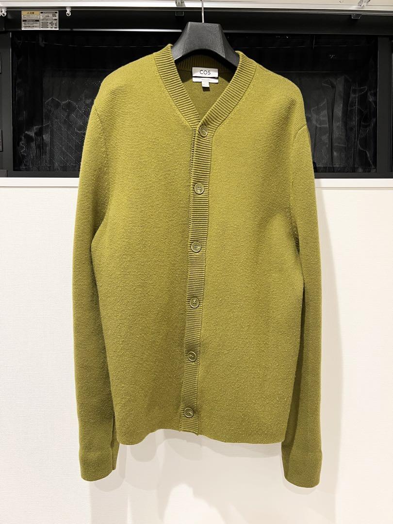 COS オリーブグリーン カーディガン EUR L