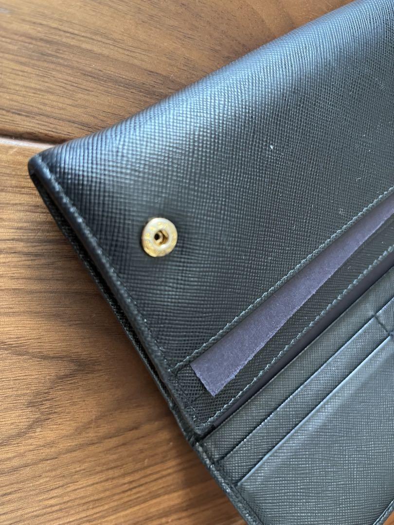 本物　プラダ PRADA サフィアーノ 長財布 1MH132 黒　美品