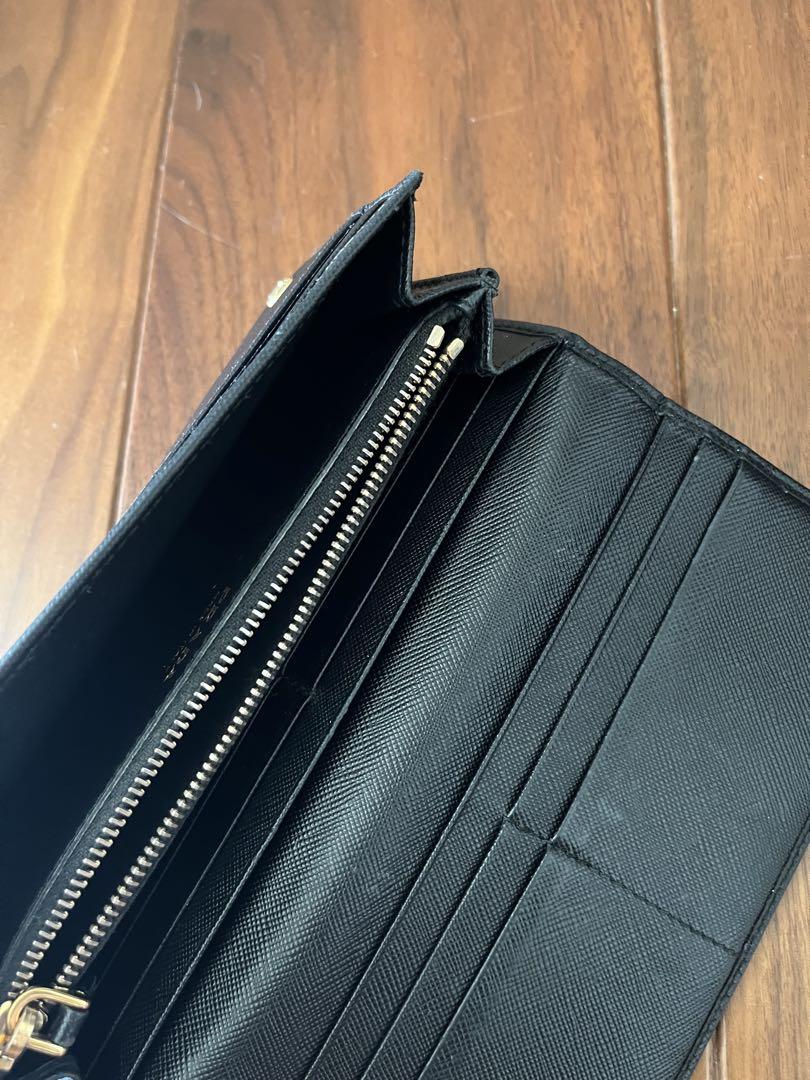 本物　プラダ PRADA サフィアーノ 長財布 1MH132 黒　美品