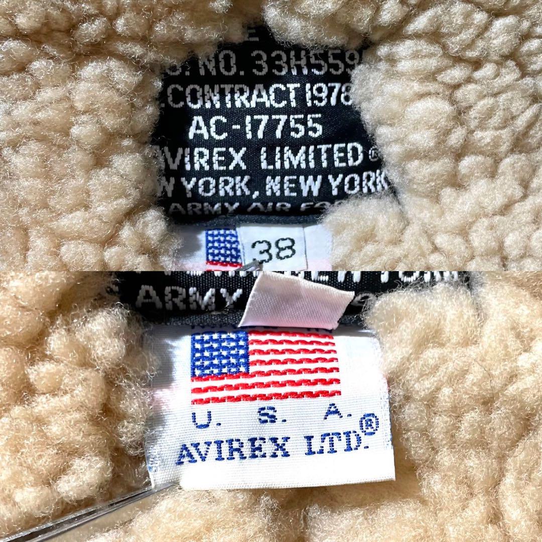 AVIREX ムートン　フライトジャケット　ボア　B3 トムクルーズ　コート