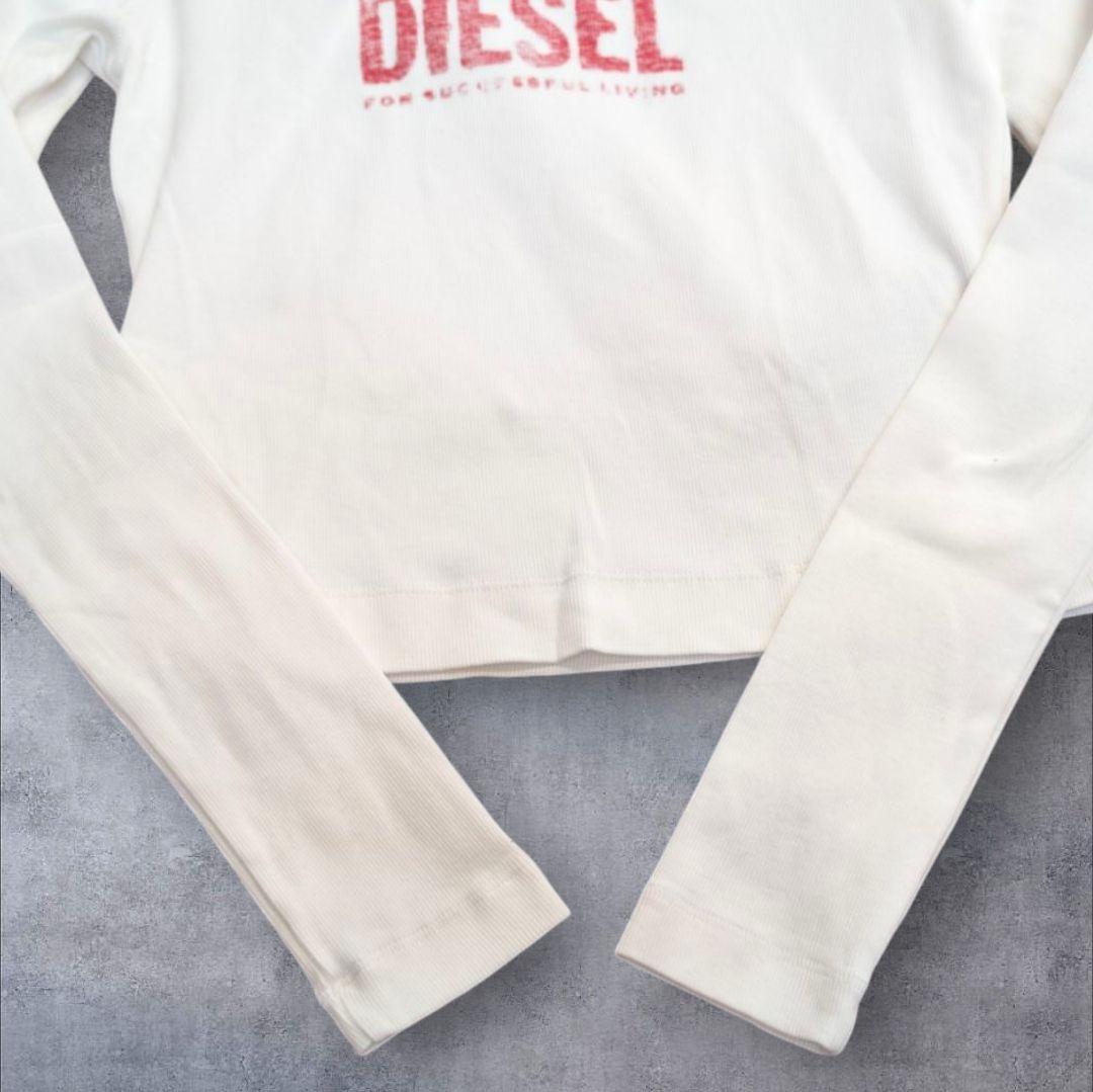 美品✨DIESEL♡ディーゼル✨ロンT ストレッチ ショート丈クロップド丈 M