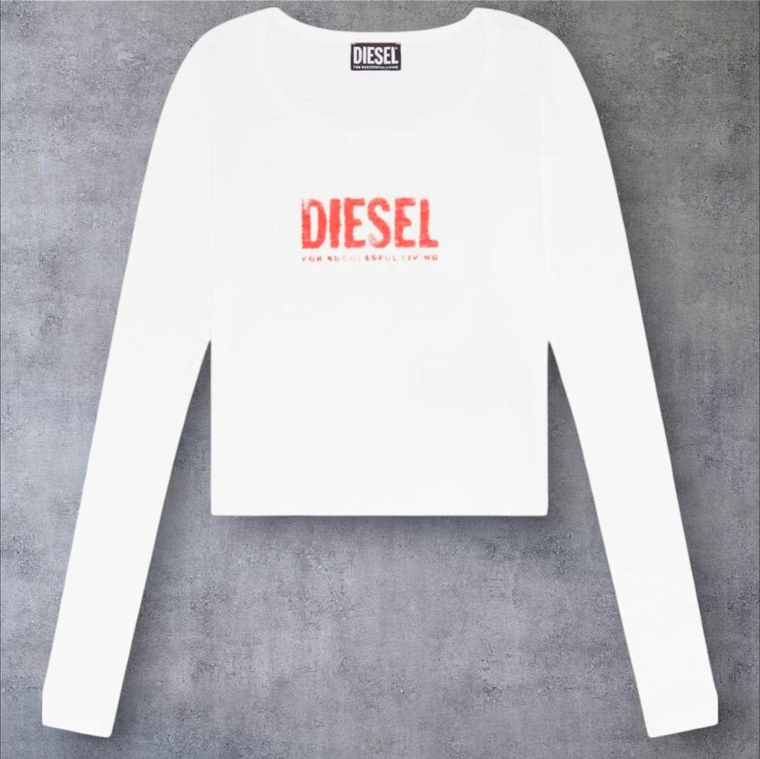 美品✨DIESEL♡ディーゼル✨ロンT ストレッチ ショート丈クロップド丈 M