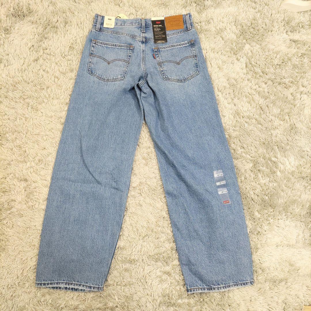 新品Levi's BAGGY DAD デニムパンツ ダメージ加工ルーズストレート