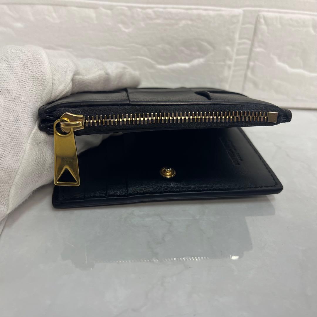BOTTEGA VENETA 財布 ブラック 二つ折り財布 ボッテガヴェネ BOTTEGA VENETA 財布 ブラック 二つ折り財布 ボッテガヴェネ