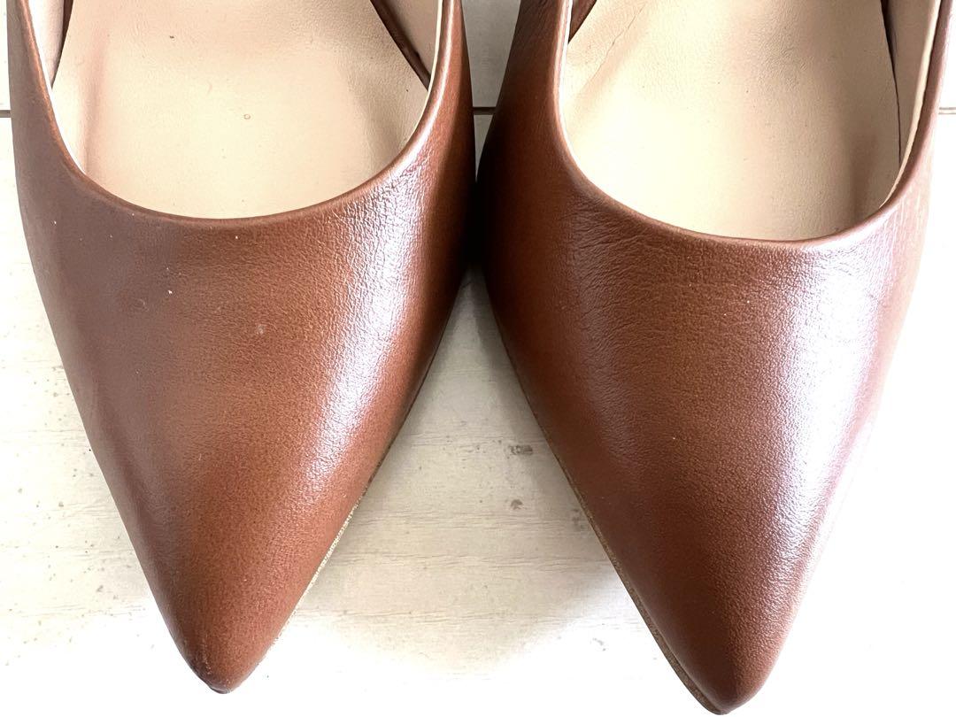 【美品】DIANA レザー プレーンパンプス 23.5cm