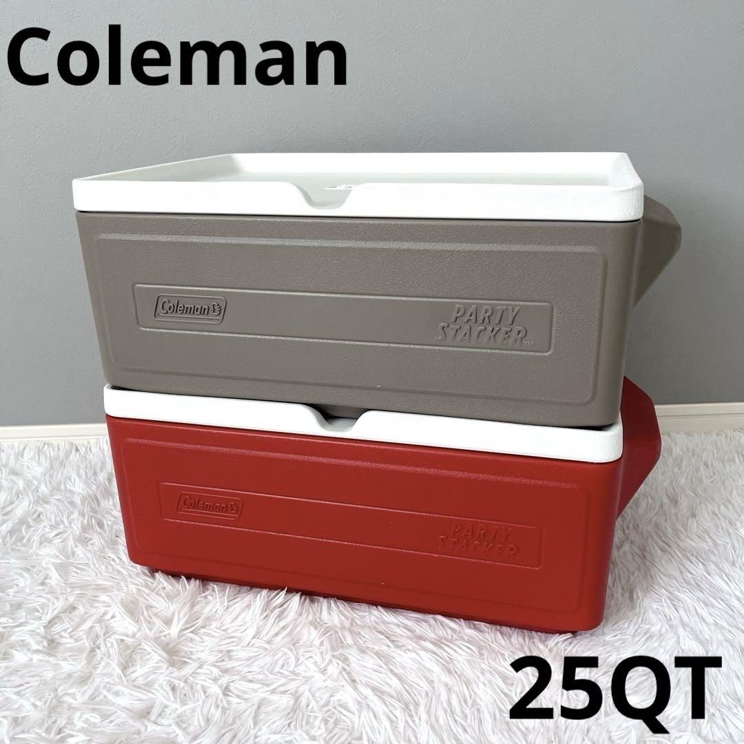 Coleman コールマン パーティースタッカー 25QT 赤 クーラー