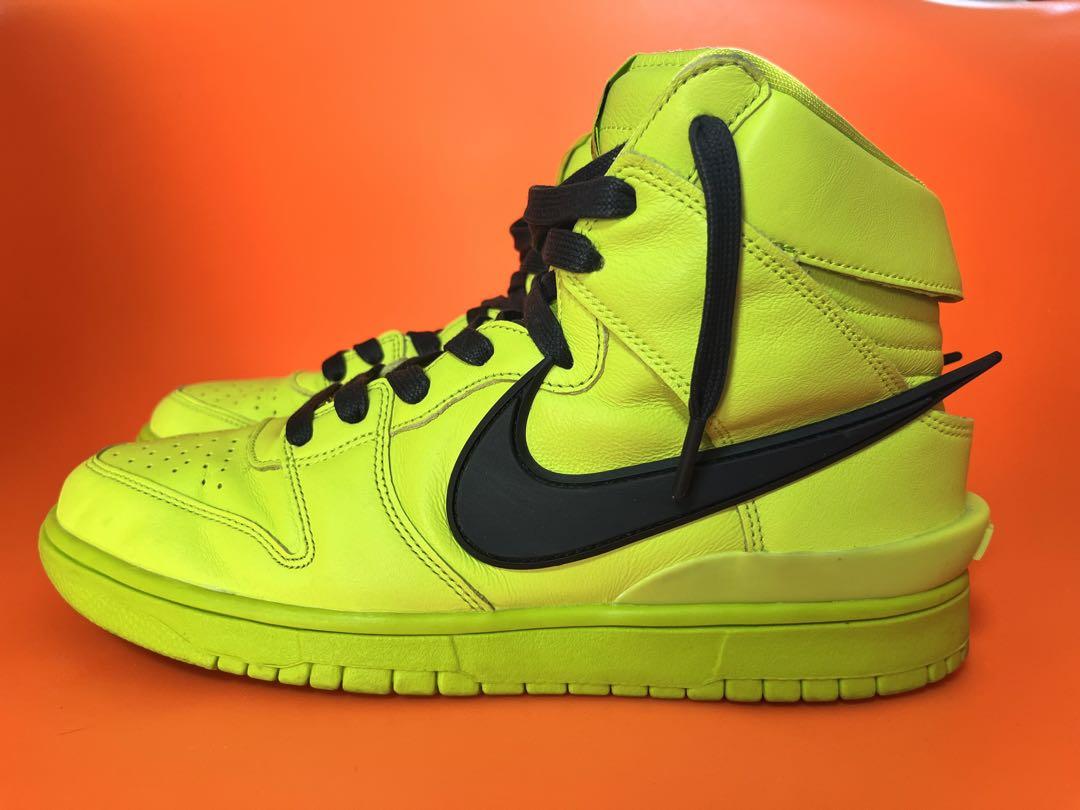 Amazon.com | Nike Men's Dunk High Ambush Flash Lime, Atomic