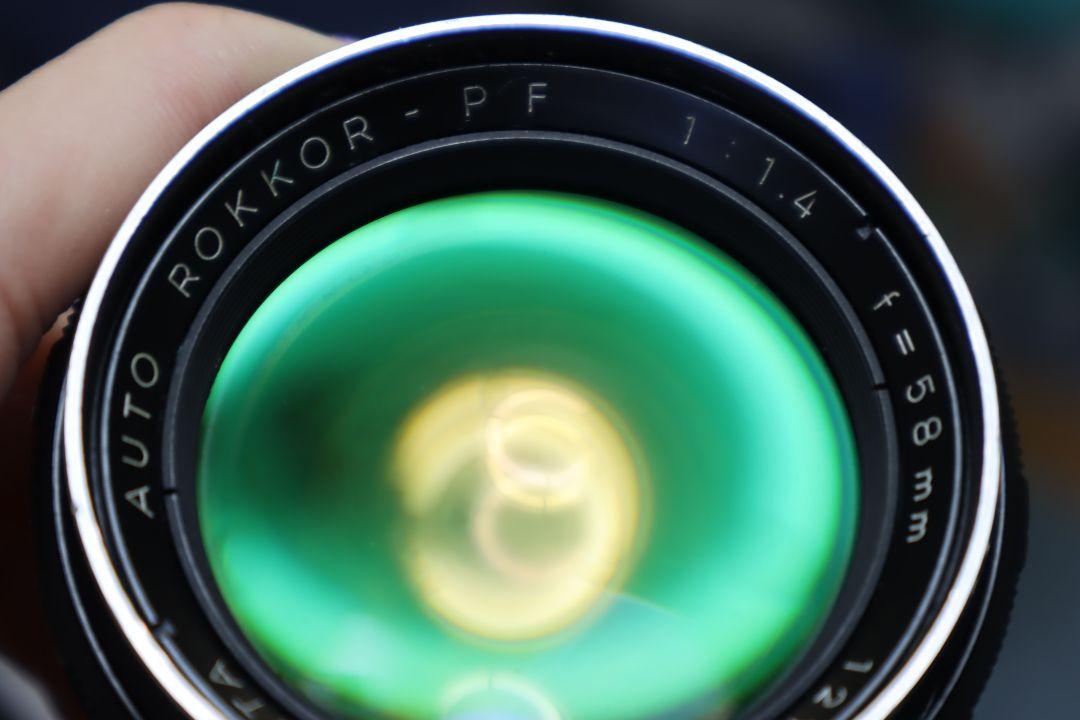 美品 minolta AUTO ROKKOR-PF 58mm f1.4