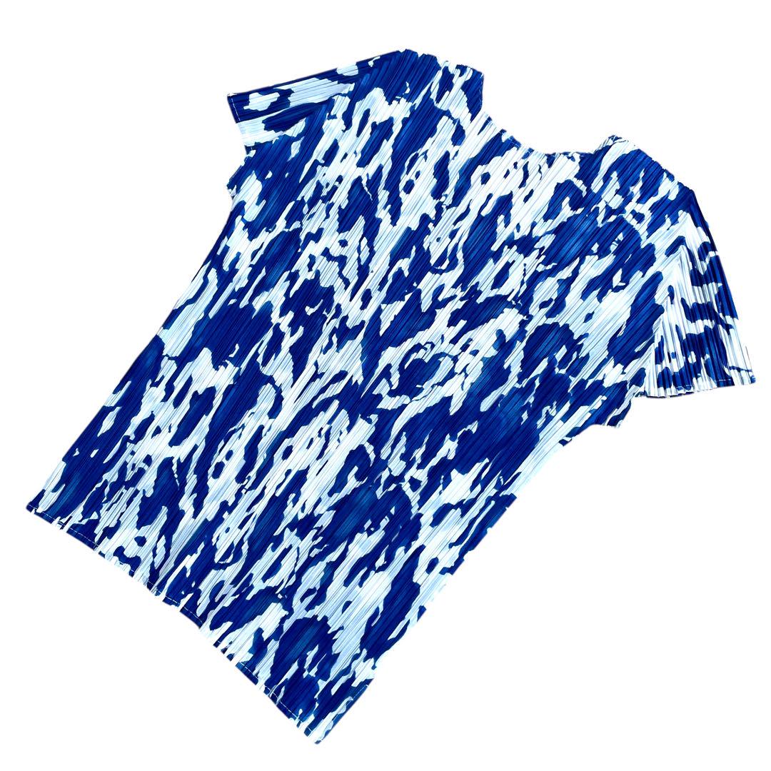 美品 PLEATS PLEASE ISSEY MIYAKE ノースリーブ 総柄