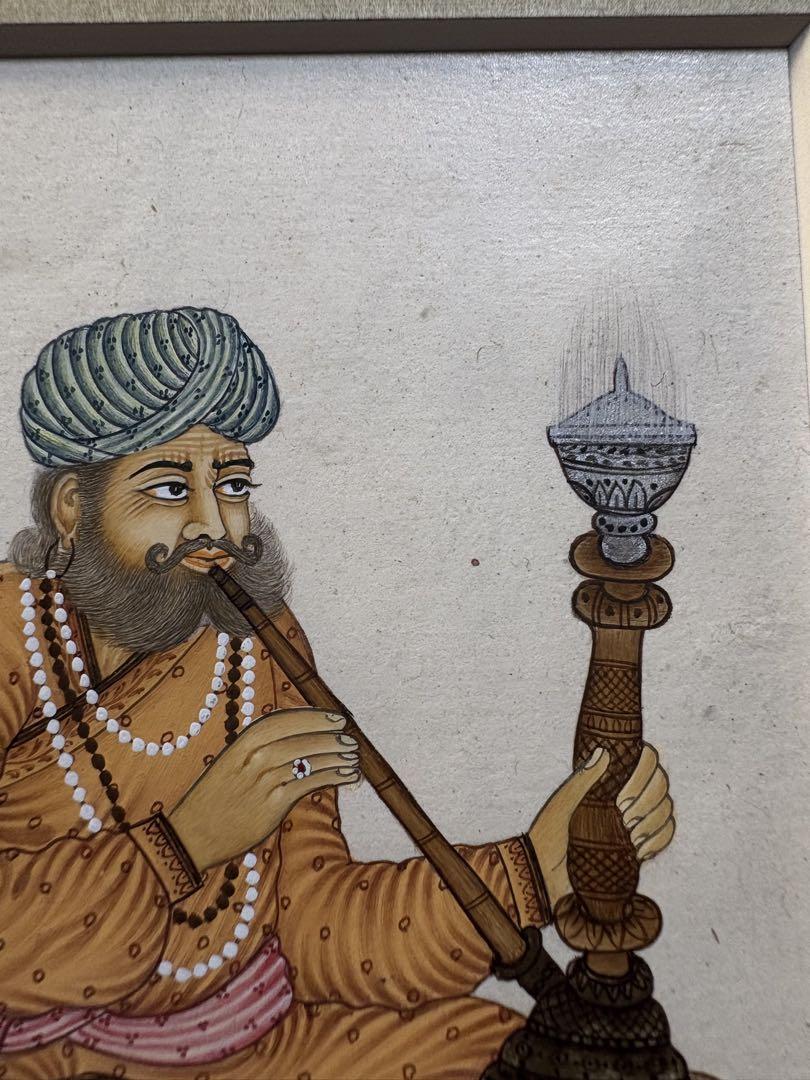 インド　ミニアチュール　細密画　手書き インド ミニアチュール 手書き 細密画 - メルカリ