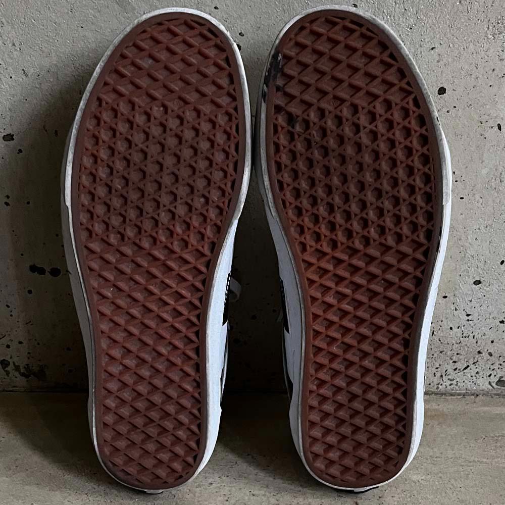 希少レザー VANS オールドスクール チェッカーボード US11 /バンズ白黒