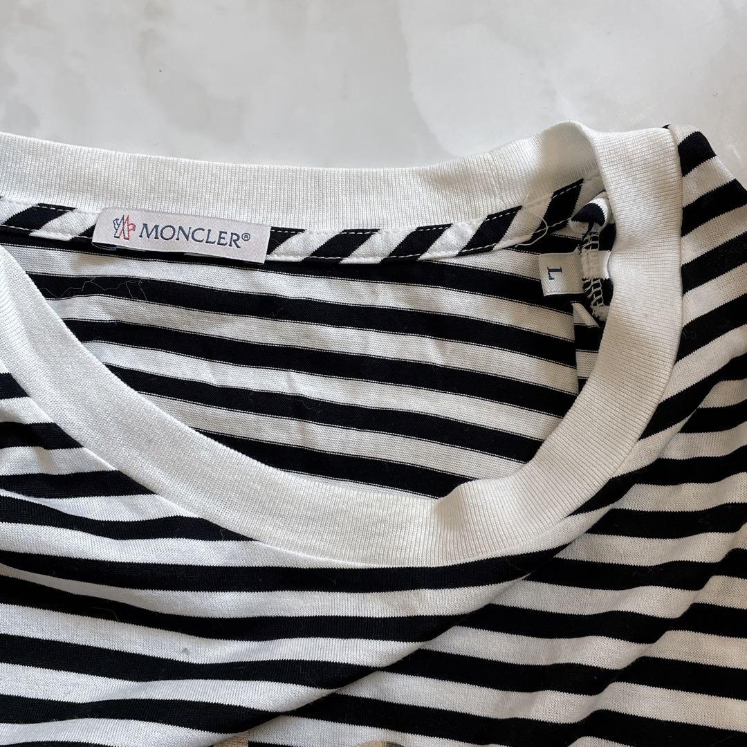 MONCLER モンクレール ボーダー Tシャツ L