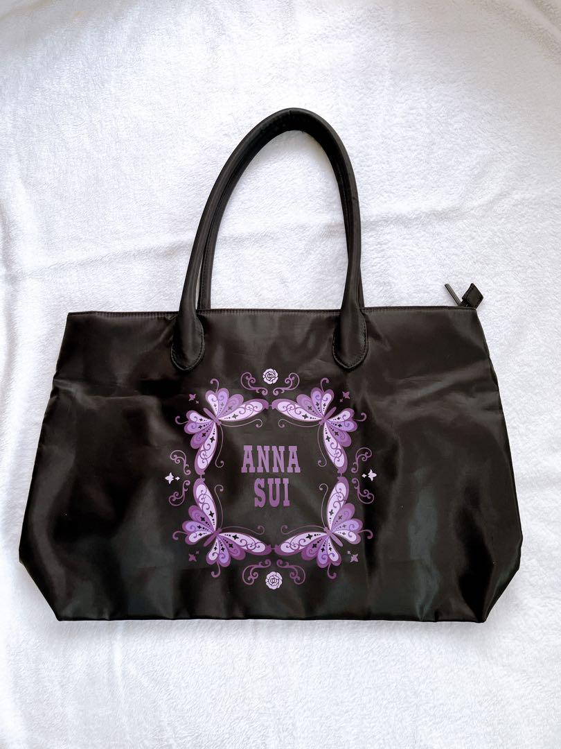 ANNA SUI アナスイ　蝶モチーフ　トートバッグ　大容量 ANNA SUI アナスイ 蝶モチーフ トートバッグ 大容量 - メルカリ