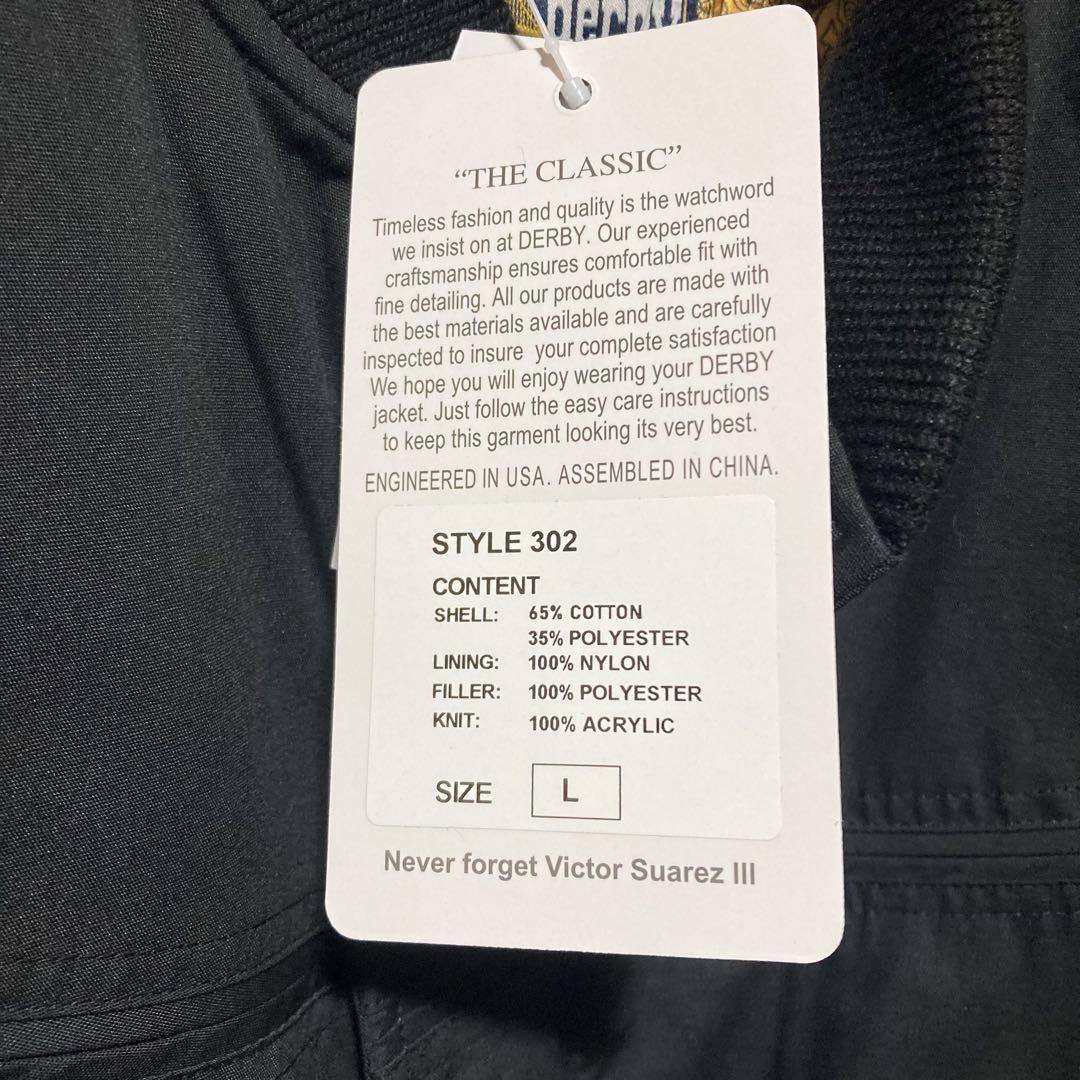 新品 Black&Gold Derby Vest Lサイズ ダービー ベスト