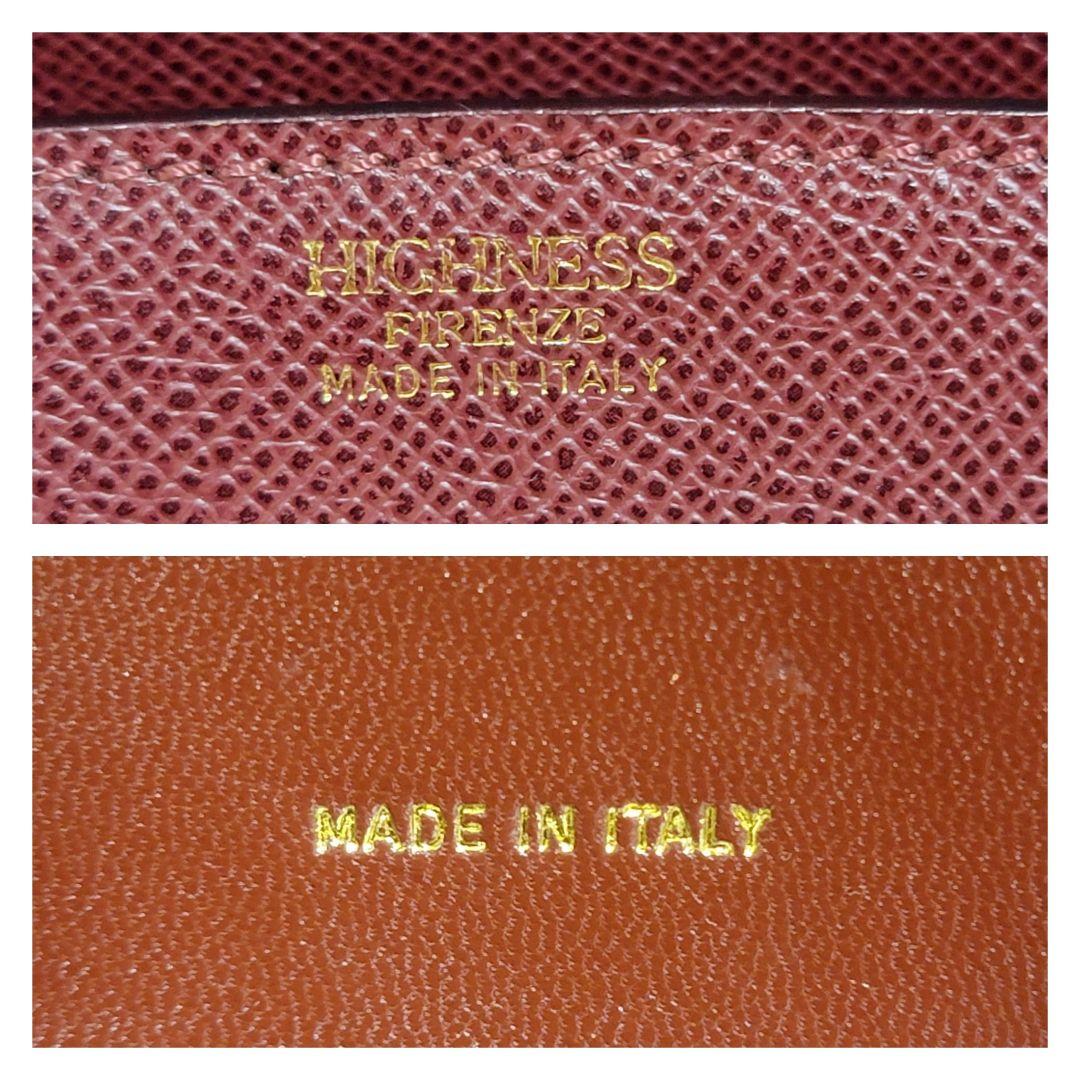 ROYAL HIGHNESS ロイヤルハイネス レザー ハンドバッグ ボルドー