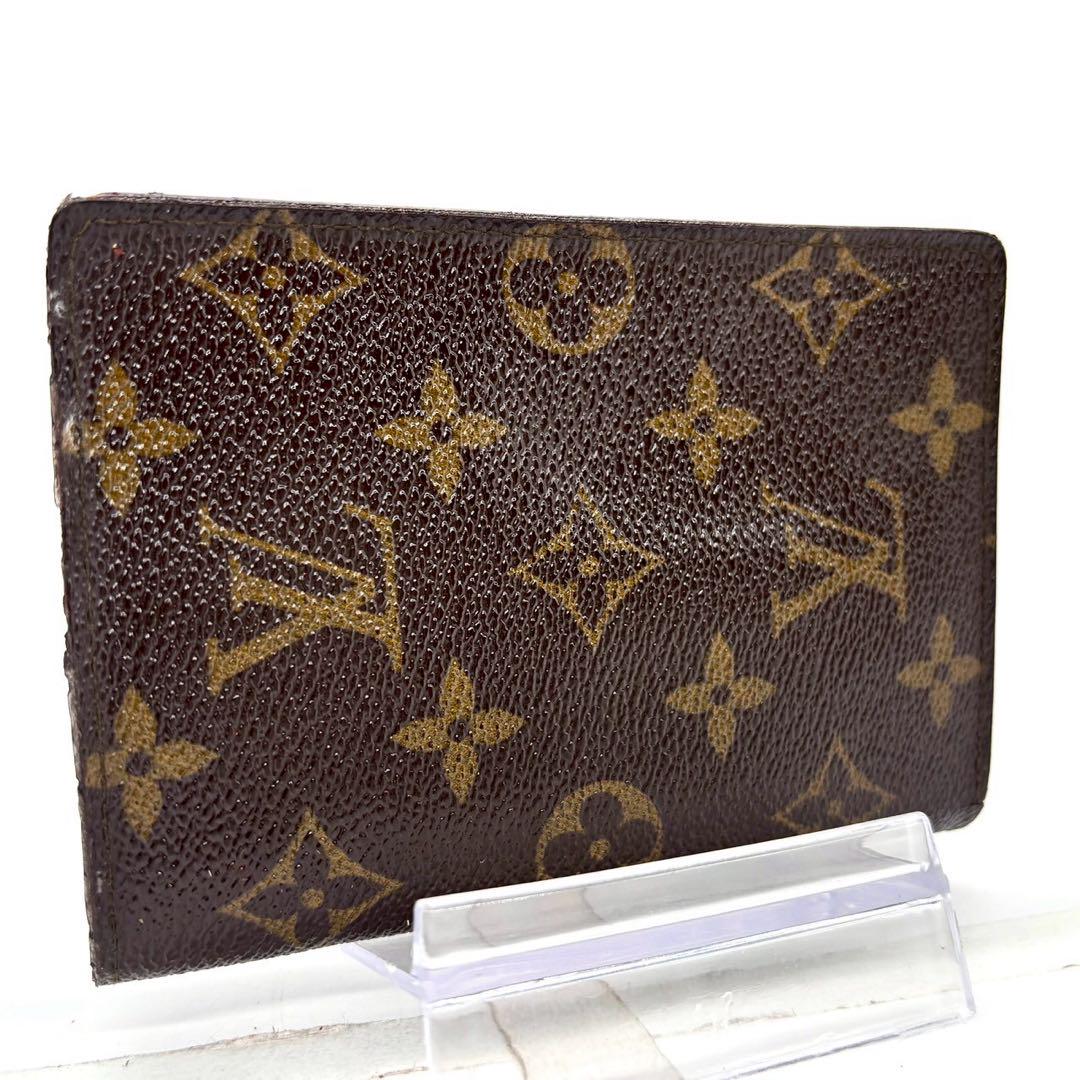 ルイヴィトン モノグラム 二つ折り財布 パスケース LOUIS VUITTON モノグラムブラウン 二つ折り パスケース - メルカリ