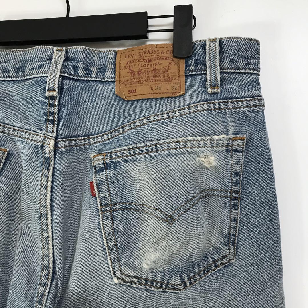 パンツ vintage made in USA levis501 w36 bi