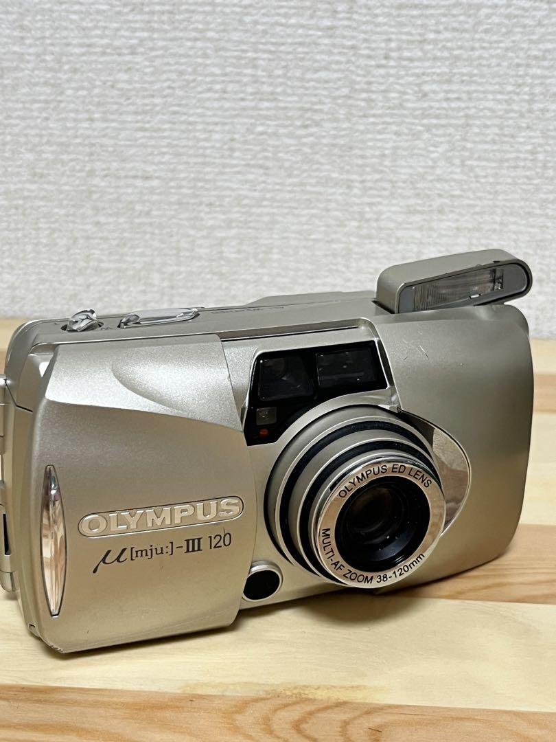 フィルム35mm動作確認済 OLYMPUS μ-Ⅲ 120 他4台　計5台セット フィルムカメラ