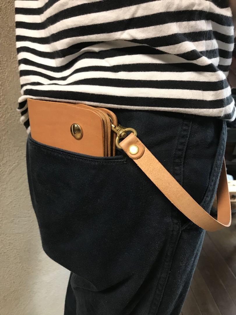姫路ヌメ革 トラッカーウォレット ハンドメイド 長財布 ロング