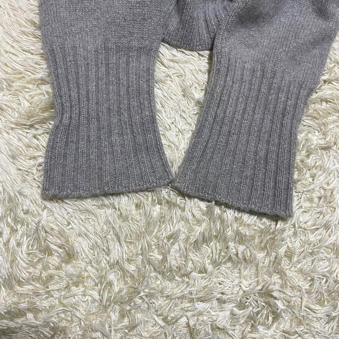 最高級✨GUCCI ニットブルゾン ハイネック カシミヤ チンチラ グレー XS