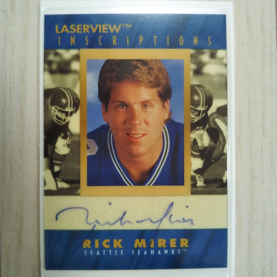 【NFL】 RICK MIRER リック マイヤー QB 直筆サイン 直書き