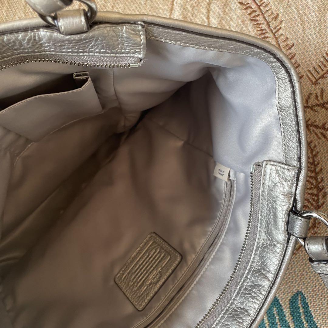 新品 未使用 COACH コーチ ゴールドベージュ ビジネス バッグ A4収納可