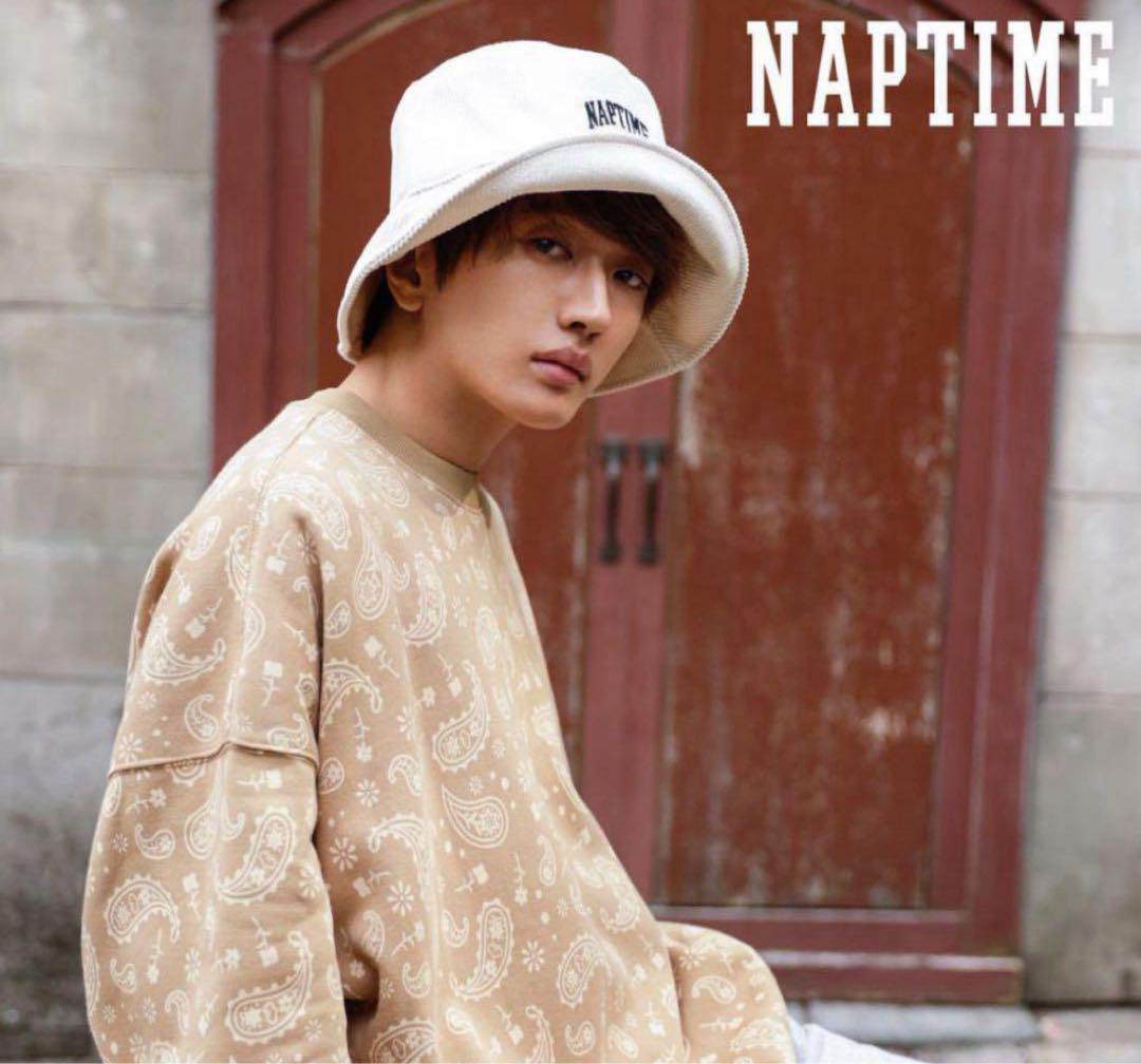 naptime コーデュロイHAT IVORY バケハ