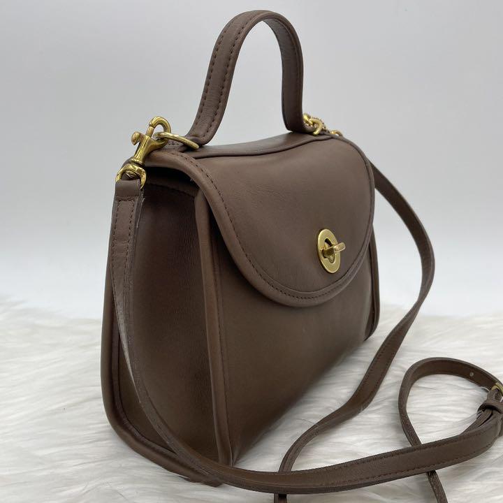 NEW通販 極美品 オールドコーチ 2way アメリカ製 ia5yI-m52892208422 レア色 カフェオレカラー 定番品質保証