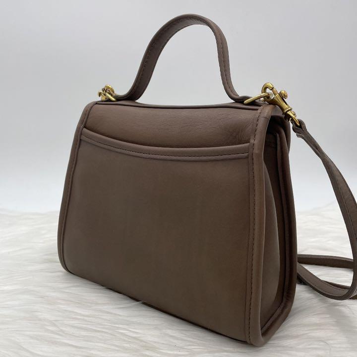 NEW通販 極美品 オールドコーチ 2way アメリカ製 ia5yI-m52892208422 レア色 カフェオレカラー 定番品質保証