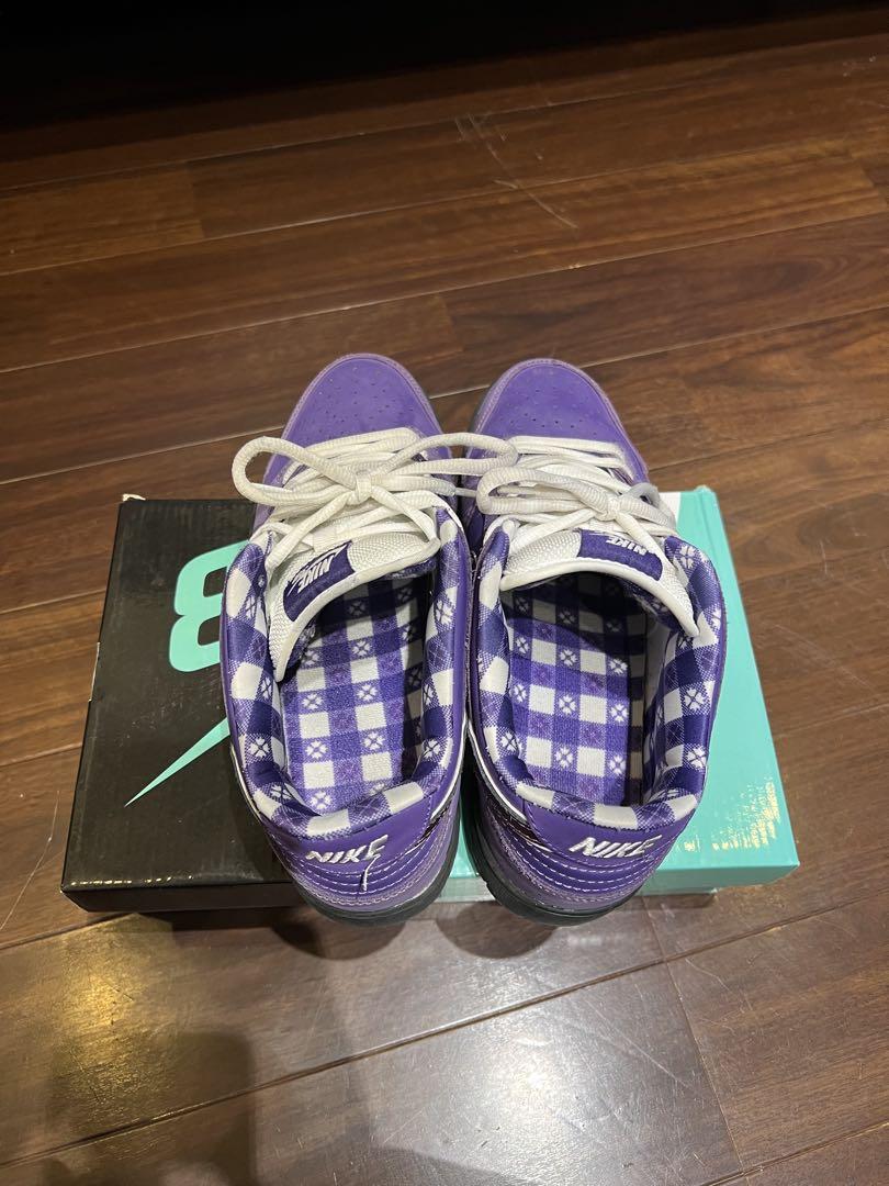 靴 NIKE SB Dunk Low Purple Lobster Concepts