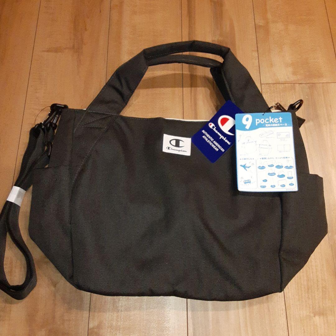 Champion トートバッグ グレー 9ポケット