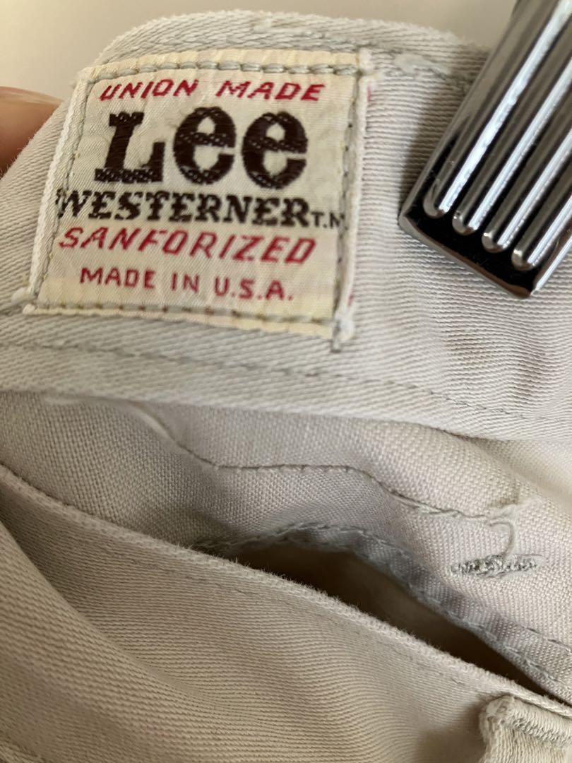 1960s Lee USA製 WESTERNER 片耳 初期モデル　インチ表記無