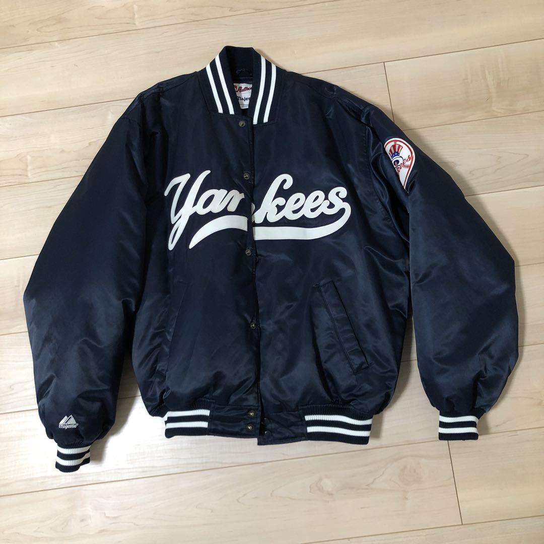 ニューヨークヤンキース　スタジャン/マジェスティック/Lサイズ/美品