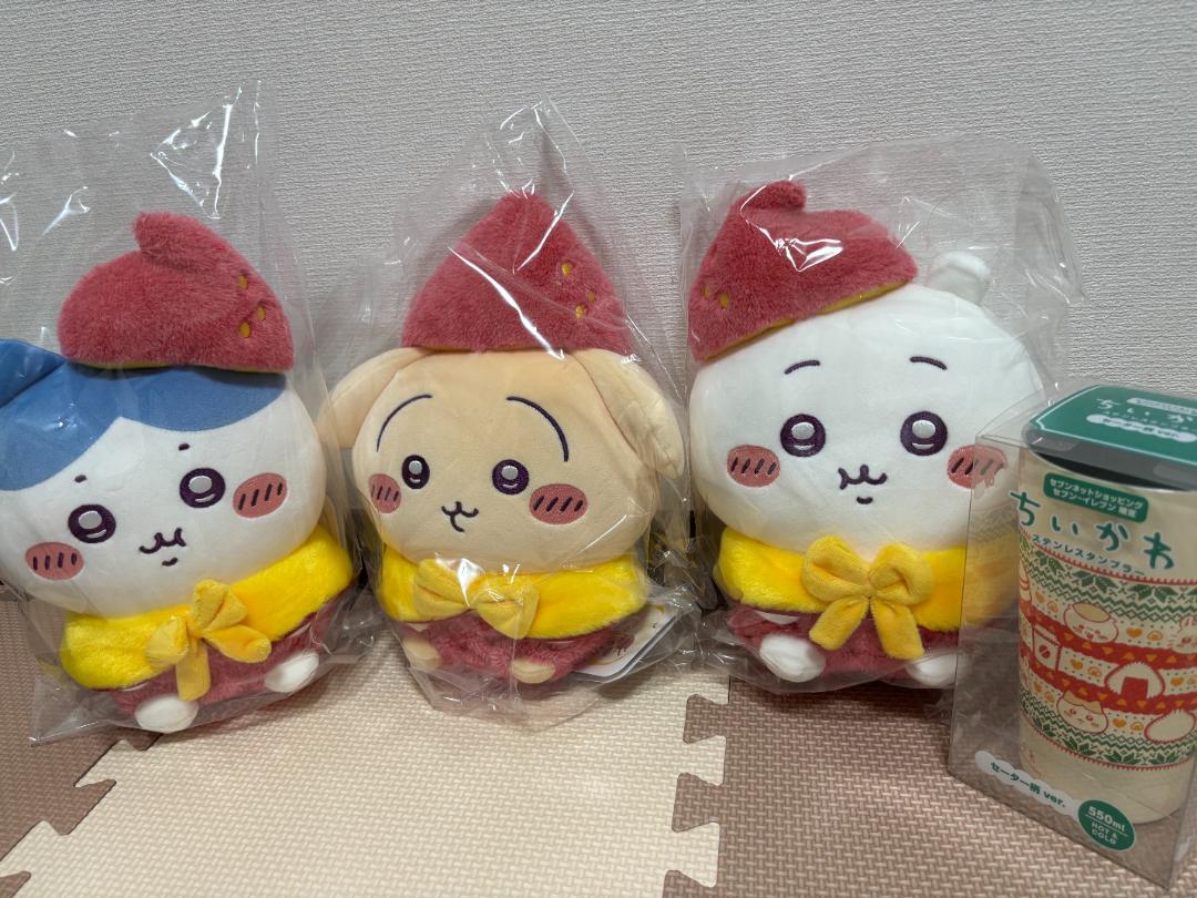 【新品未開封】ちいかわもぐもぐ本舗　おいもなぬいぐるみ ＋ ステンレスタンブラー