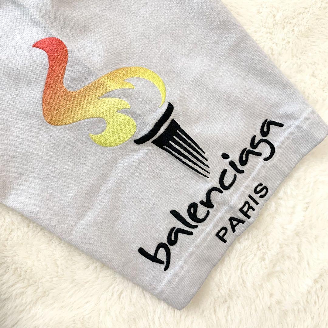 独特な BALENCIAGA アップサイドダウン 半袖 Tシャツ リメイク 再構築 1 トップス