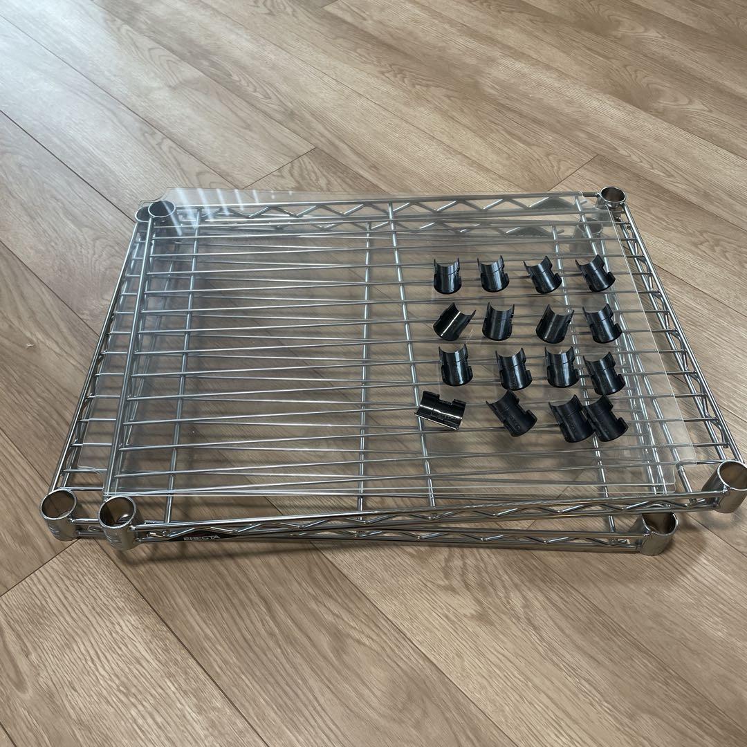 ERECTA 60×45棚4枚と天板2枚 ERECTA 60×45棚2枚と天板2枚 - メルカリ