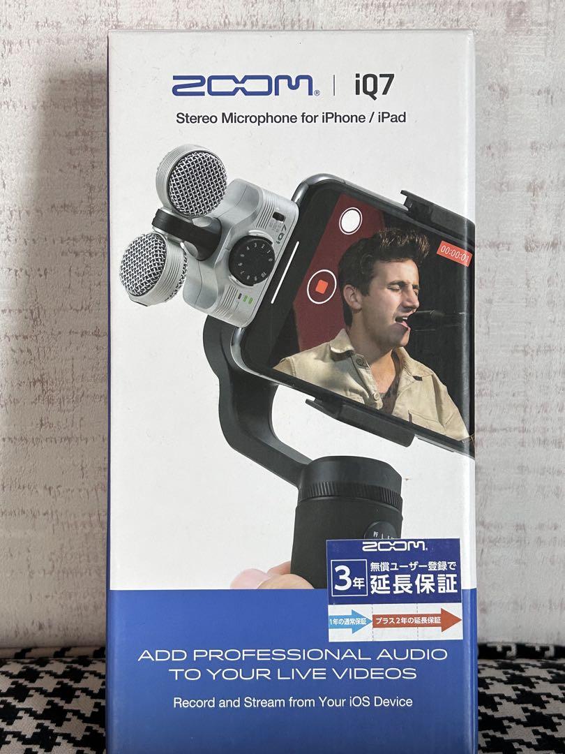 美品　zoom ズーム iQ7 コネクター用 MSステレオマイク