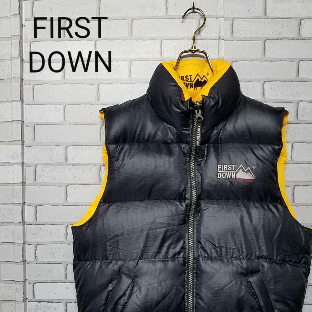 FIRSTDOWN】ファーストダウン リバーシブル ダウンベスト 肉厚 FIRSTDOWN】ファーストダウン リバーシブル ダウンベスト 肉厚