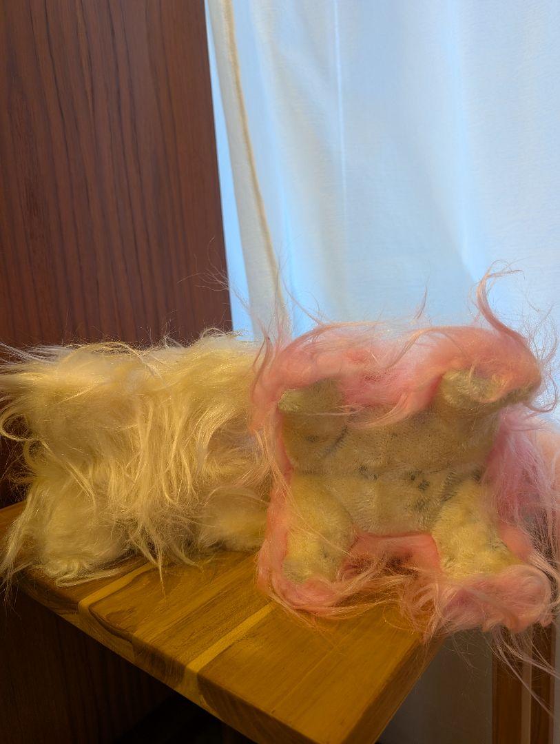 お手入れワンちゃん　昭和　レトロ　ポップ　犬　ぬいぐるみ　うさぎ お手入れワンちゃん 昭和 レトロ ポップ 犬 ぬいぐるみ うさぎ