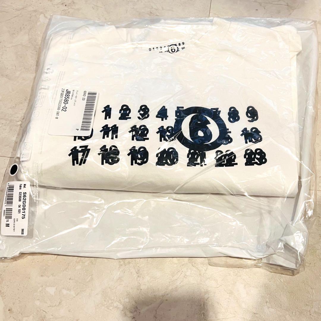 新品　MM6 マルジェラ　maisonmargiela ロンT ティシャツ 白