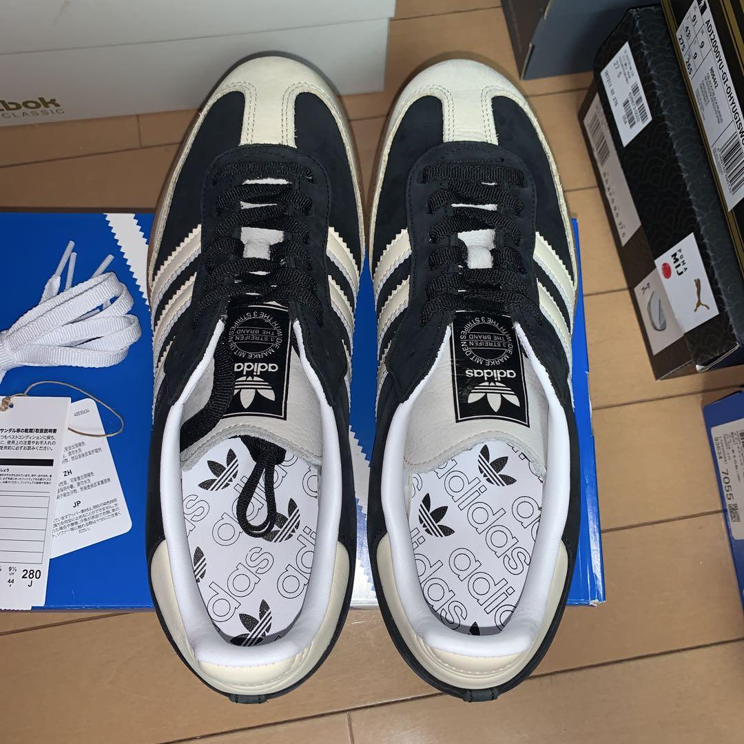 送料込 adidas SAMBA OG W 黒スエード/白