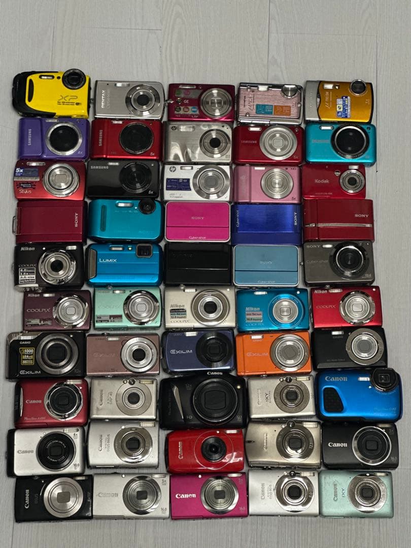 50台 デジカメラ まとめ 動作未 ジャンク扱 部品取りCanon