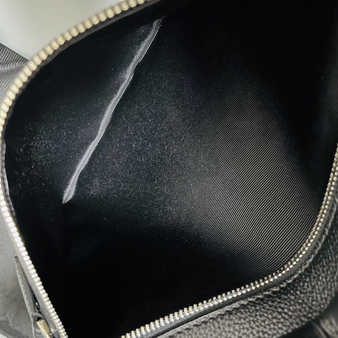 現行品ロゴ dunhill ダンヒル ベルグレイヴ トートバッグ レザー 黒A4