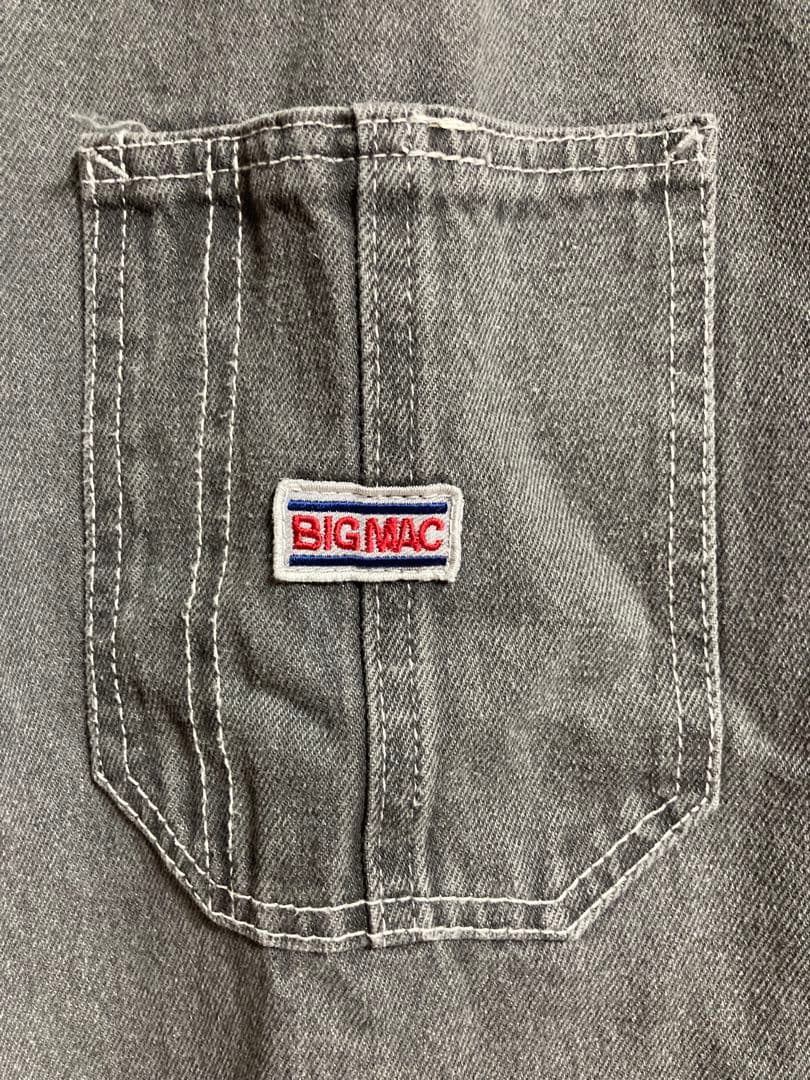 新品未使用 BIG MAC ビックマック デニムカバーオール フェードブラックM 新品未使用 BIG MAC ビックマック デニムカバーオール フェードブラックM