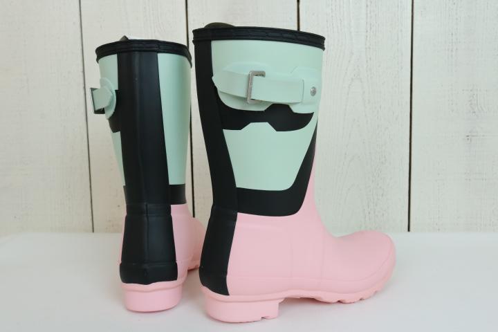 新品】☆HUNTER ハンター:ピンク×ペールグリーン ショート 新品】☆HUNTER ハンター:ピンク×ペールグリーン ショート