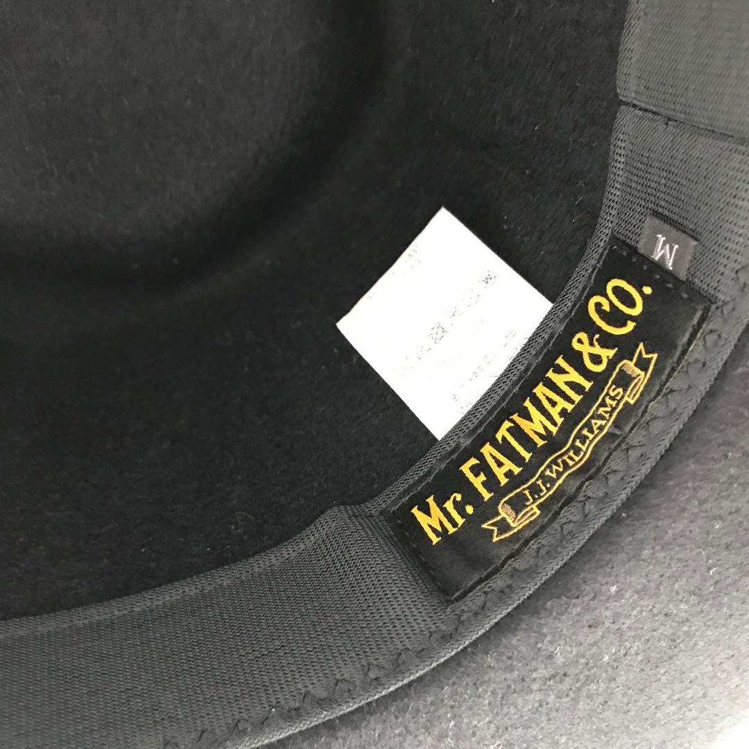 ミスターファットマン ハット ブラック M ウール100 ミスターファットマン ハット ブラック M ウール100
