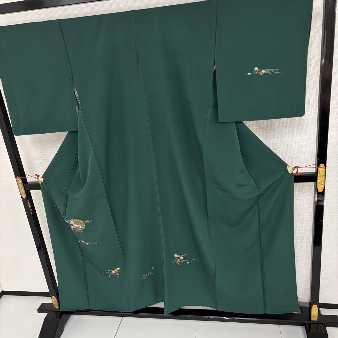 付下げ 上品な刺繍 ちりめん 紋なし AK-5013 付下げ 上品な刺繍 ちりめん 紋なし AK-5013