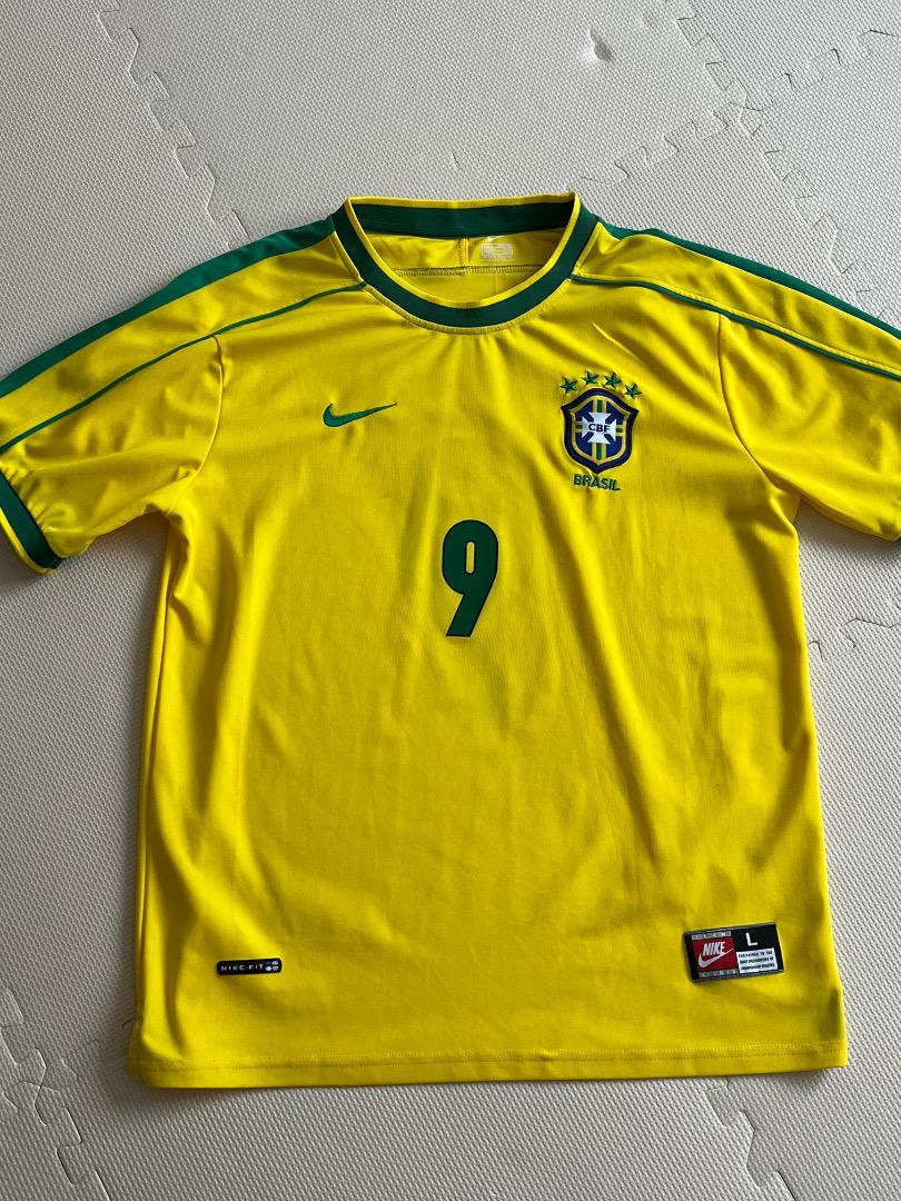 ブラジル代表 レトロレア RONALDO 9 シャツ L