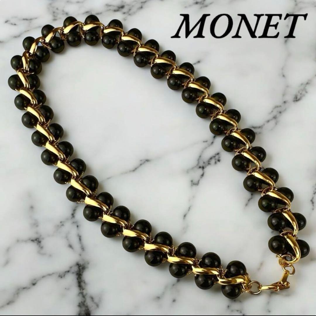 【極希少】 MONET　モネ　ネックレス　カラーストーン　ゴールド　ヴィンテージ
